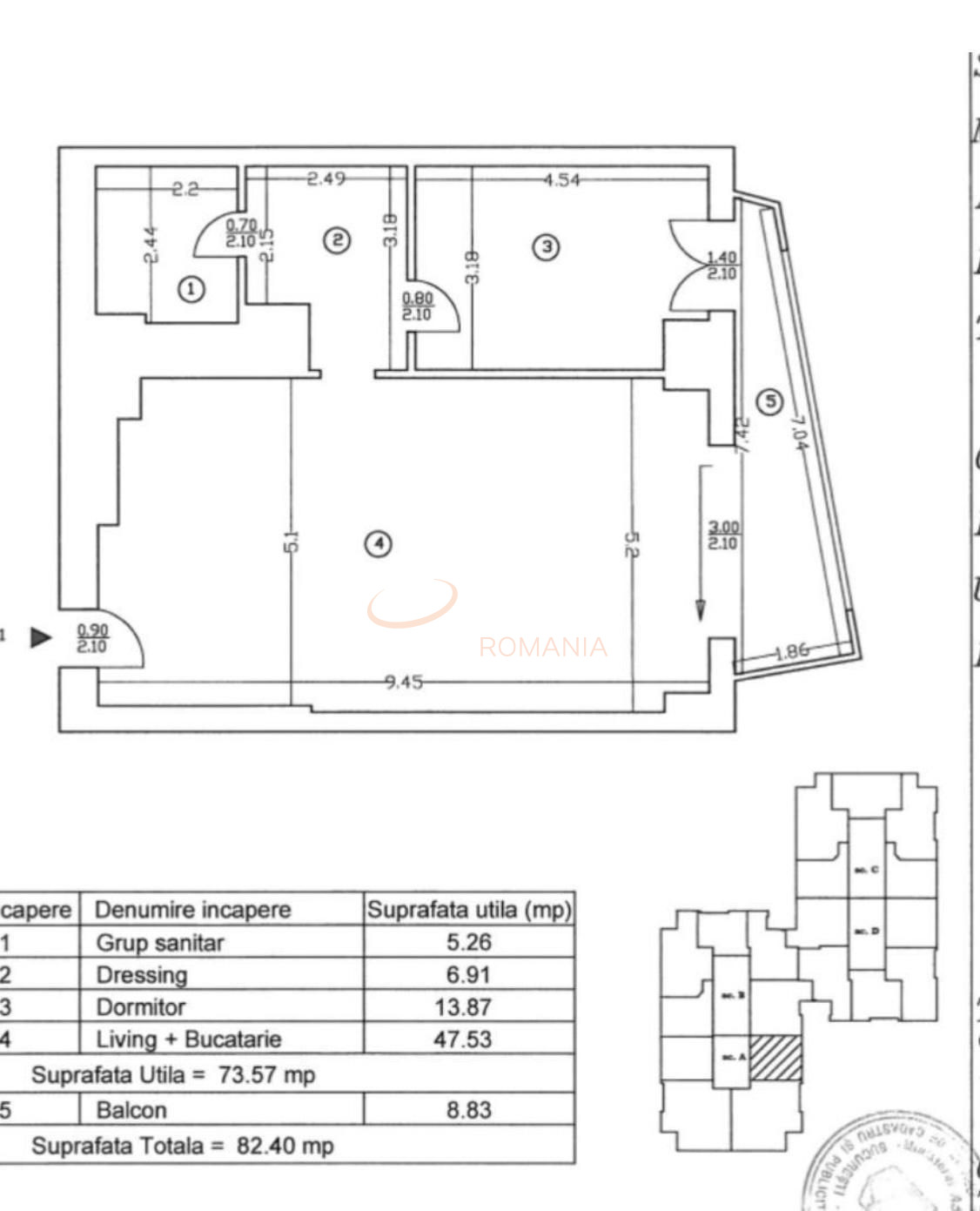 Apartament, 2 camere Bucuresti/Barbu Vacarescu