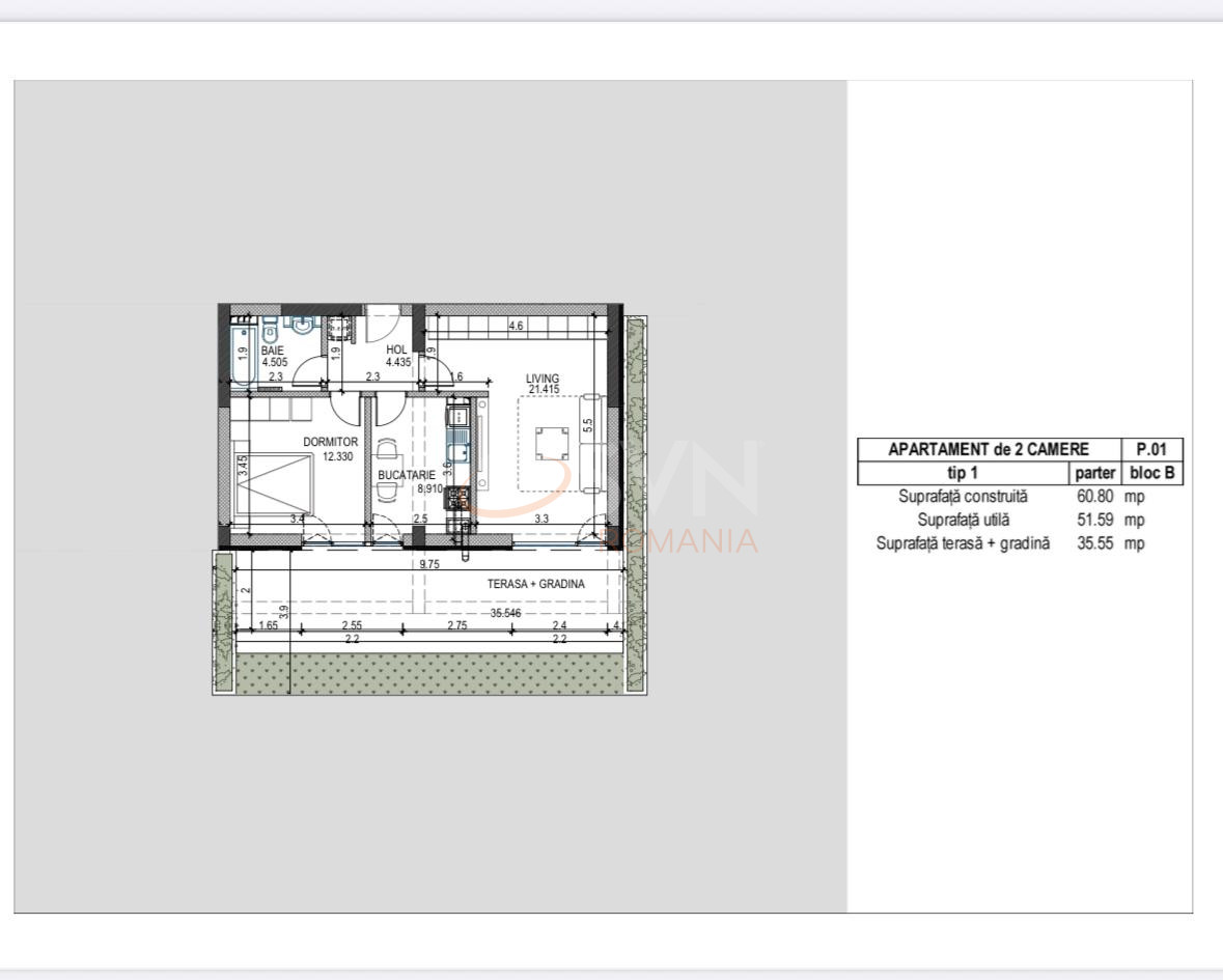 Apartament, 2 camere Bucuresti/Pipera