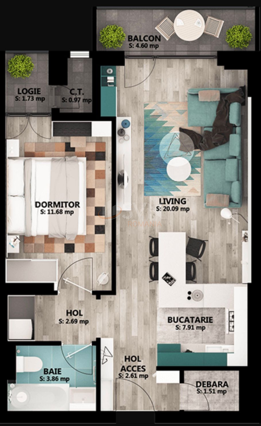 Apartament, 2 camere Bucuresti/Fundeni