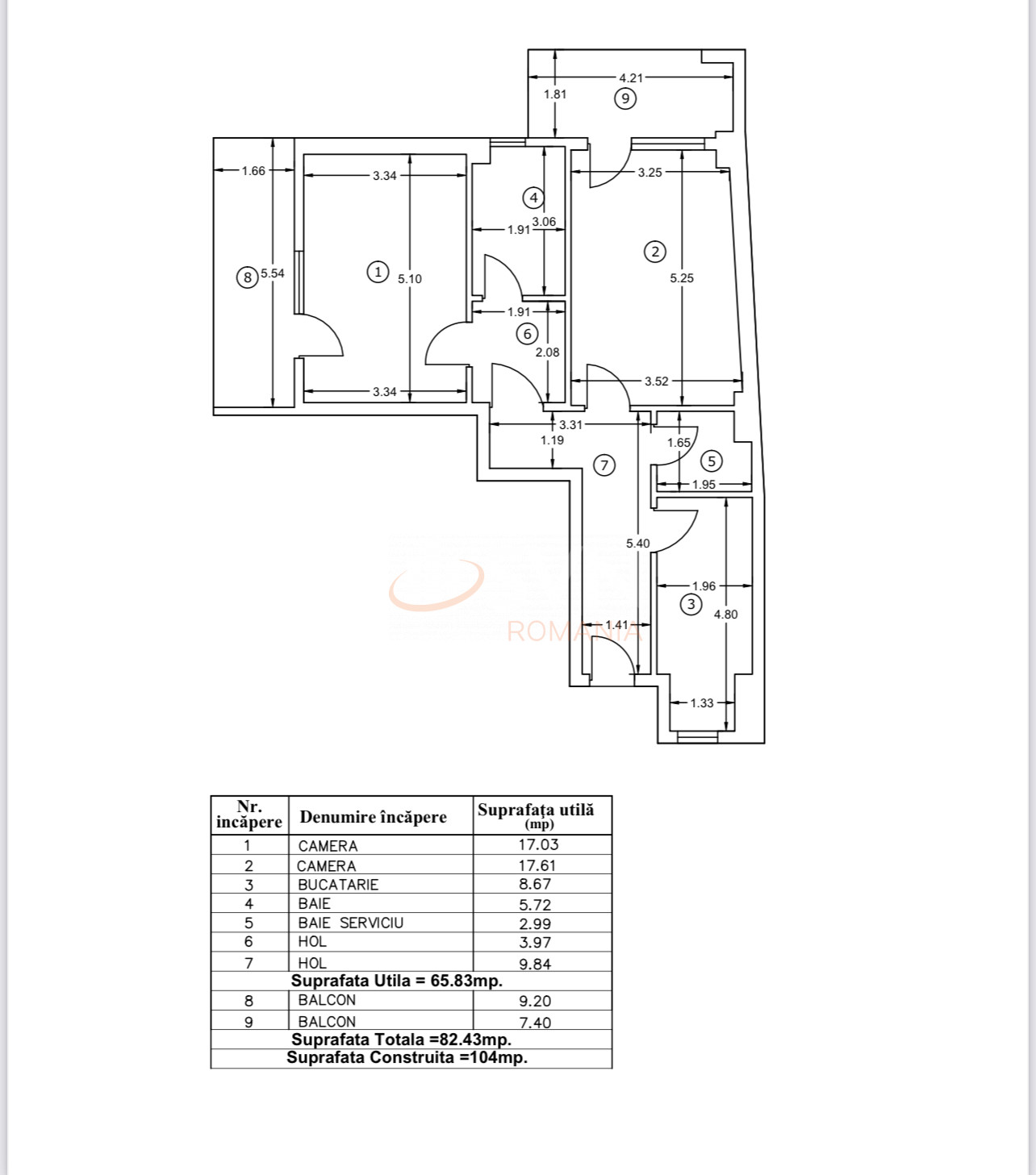 Apartament, 2 camere Bucuresti/Chitila