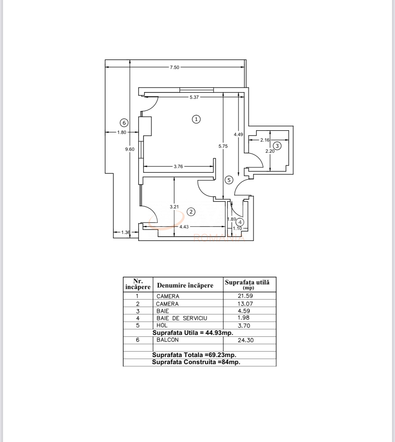 Apartament, 2 camere Bucuresti/Chitila