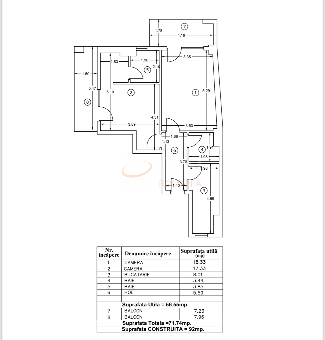 Apartament, 2 camere Bucuresti/Chitila