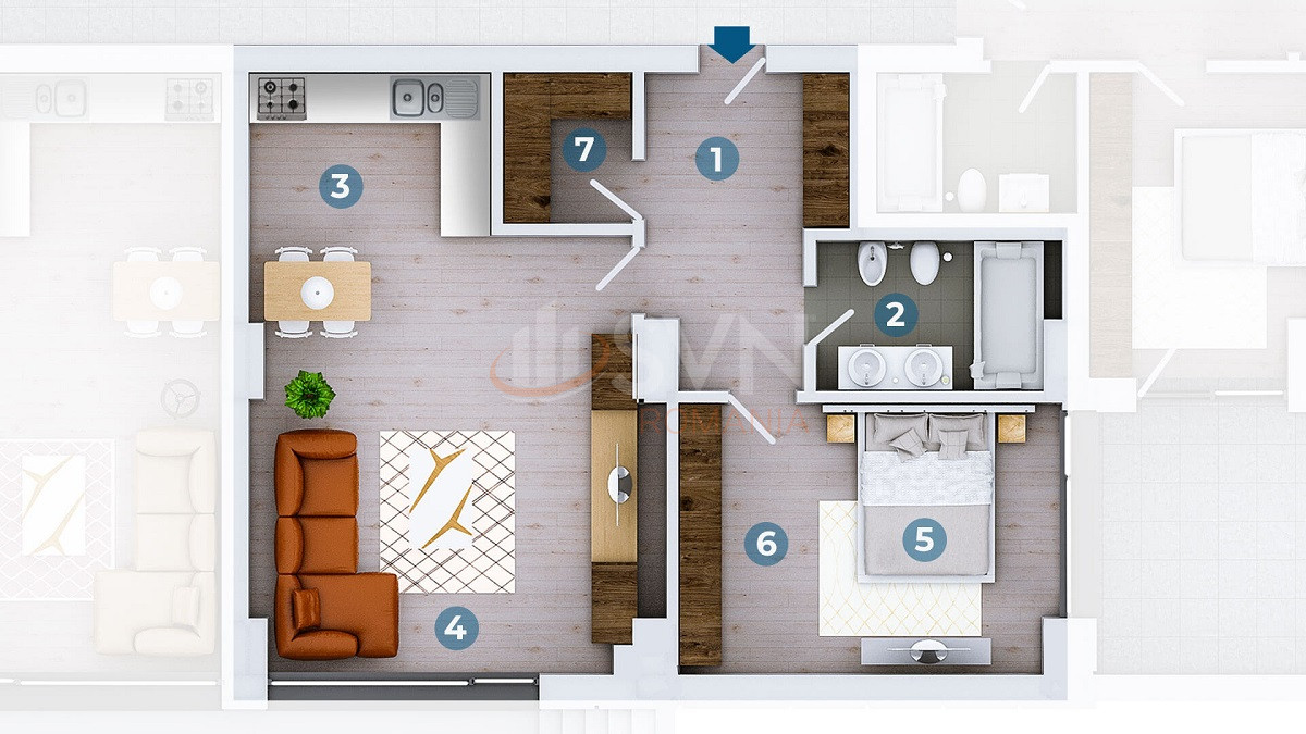 Apartament, 2 camere Bucuresti/Floreasca