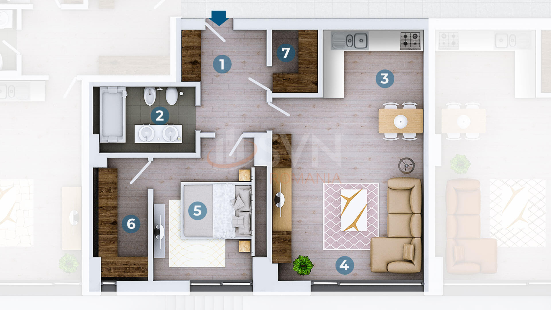 Apartament, 2 camere Bucuresti/Floreasca