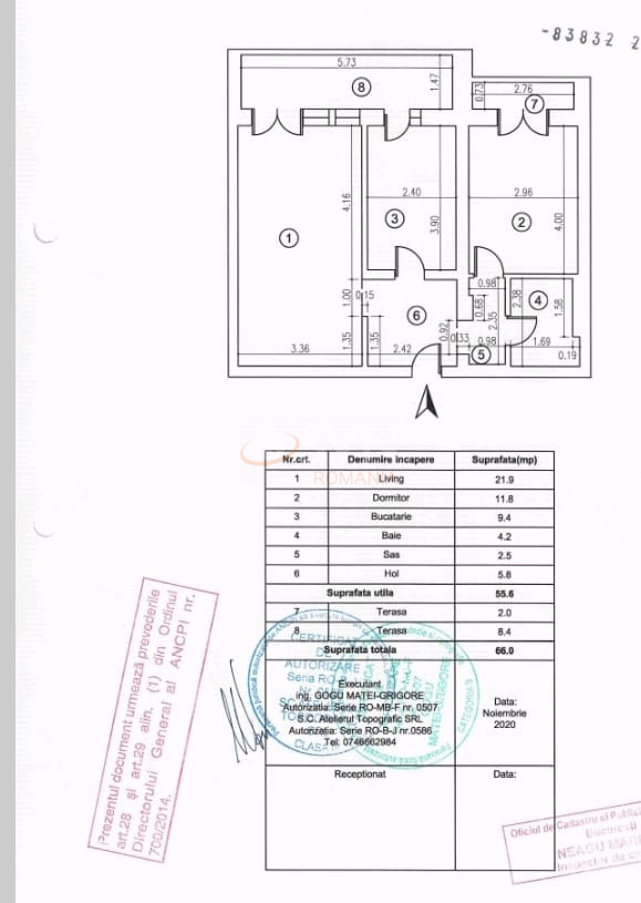 Apartament, 2 camere Bucuresti/Marasesti