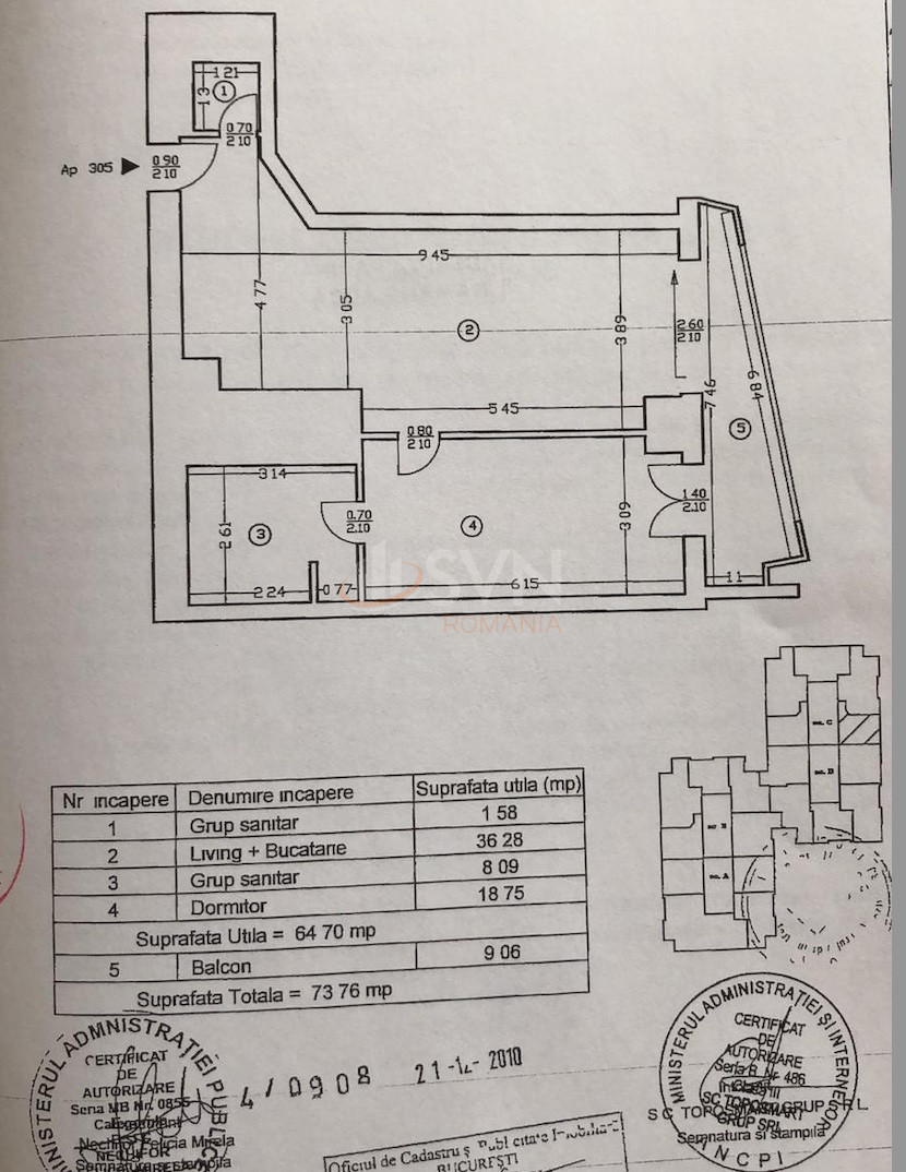 Apartament, 2 camere Bucuresti/Pipera