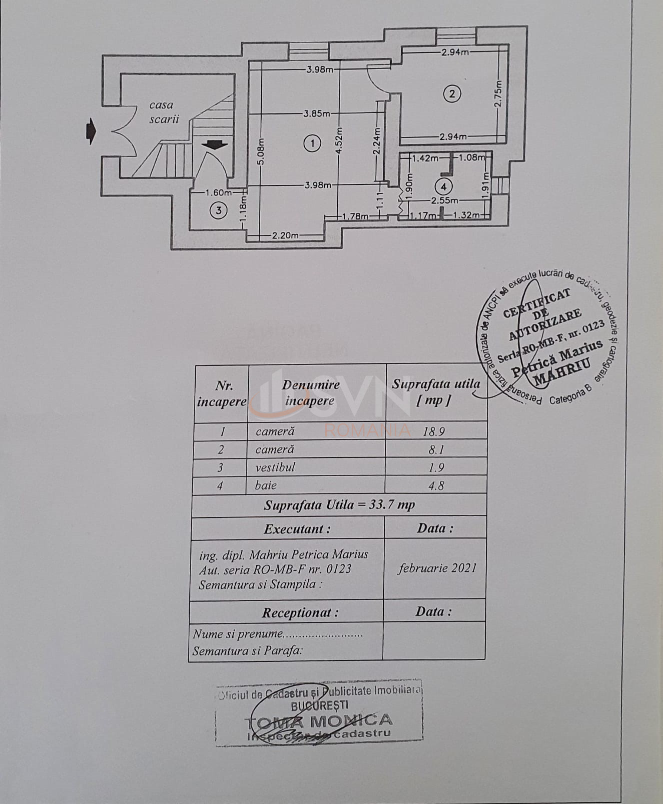 Apartament, 2 camere Bucuresti/Calea Victoriei