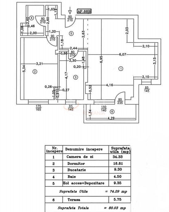 Apartament, 2 camere Bucuresti/Aviatiei