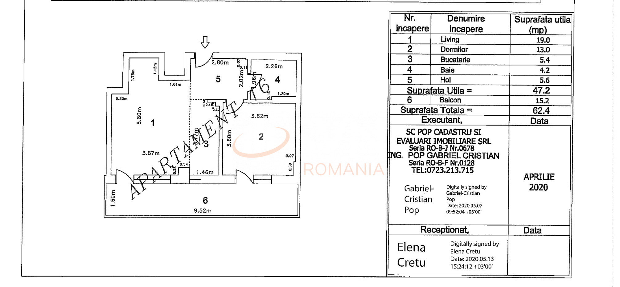 Apartament, 2 camere Bucuresti/Pipera