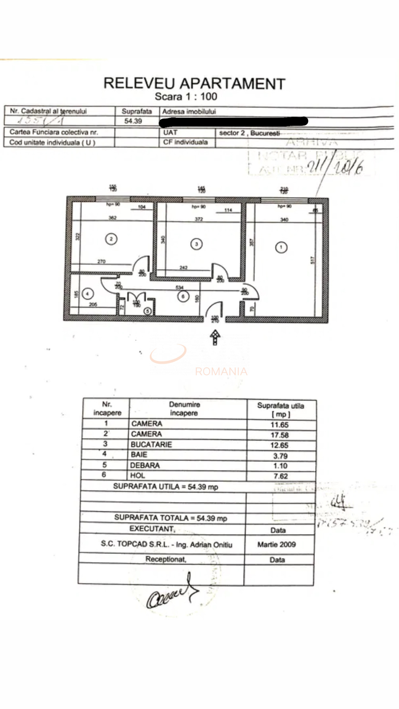 Apartament, 2 camere Bucuresti/Stefan Cel Mare