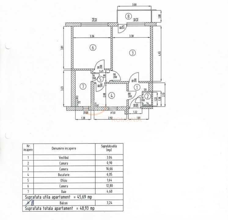 Apartament, 2 camere Bucuresti/Gara De Nord