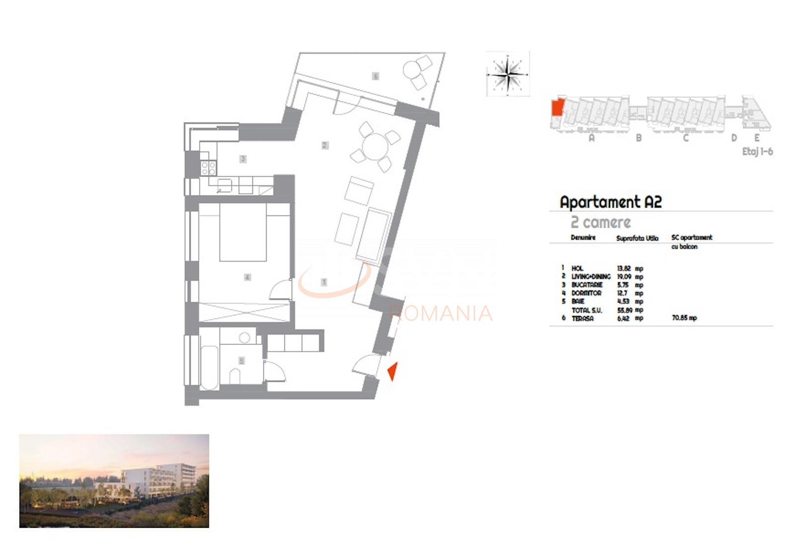 Apartament, 2 camere Bucuresti/Sisesti