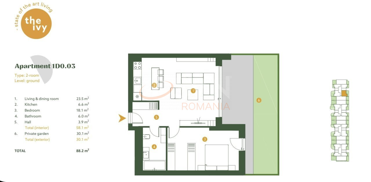 Apartament, 2 camere Bucuresti/Baneasa