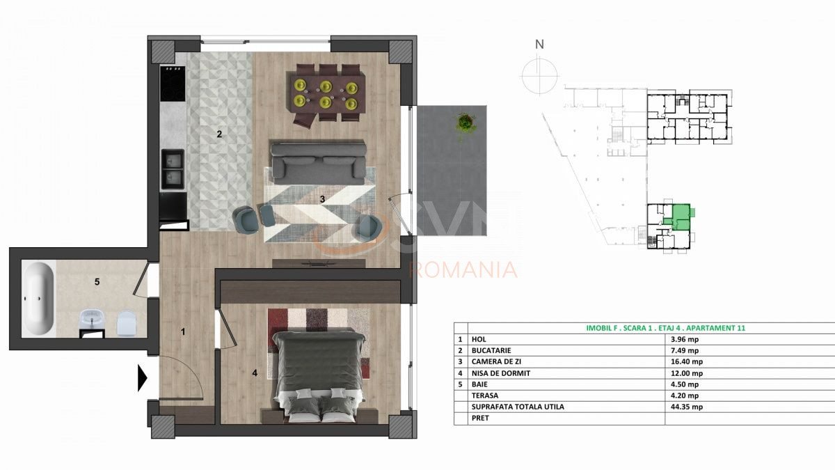 Apartament, 2 camere Cluj/Europa