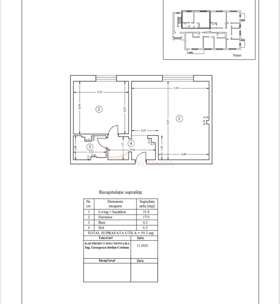 Apartament, 2 camere Bucuresti/Baneasa