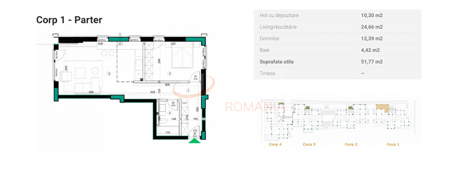 Apartament, 2 camere Bucuresti/Sisesti