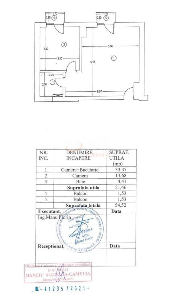 Apartament, 2 camere Bucuresti/Unirii (s3)