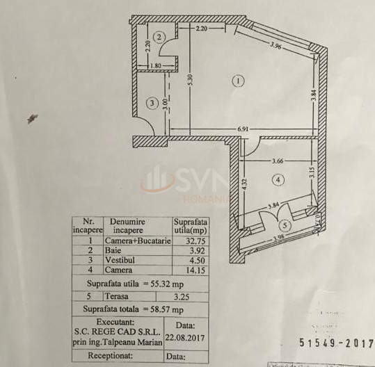 Apartament, 2 camere Bucuresti/Batistei