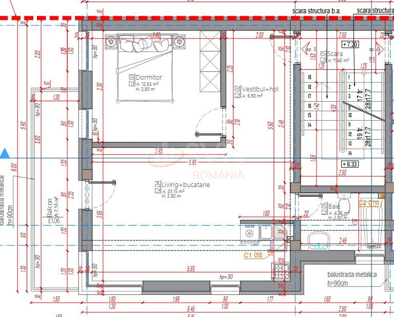 Apartament, 2 camere Bucuresti/Uverturii