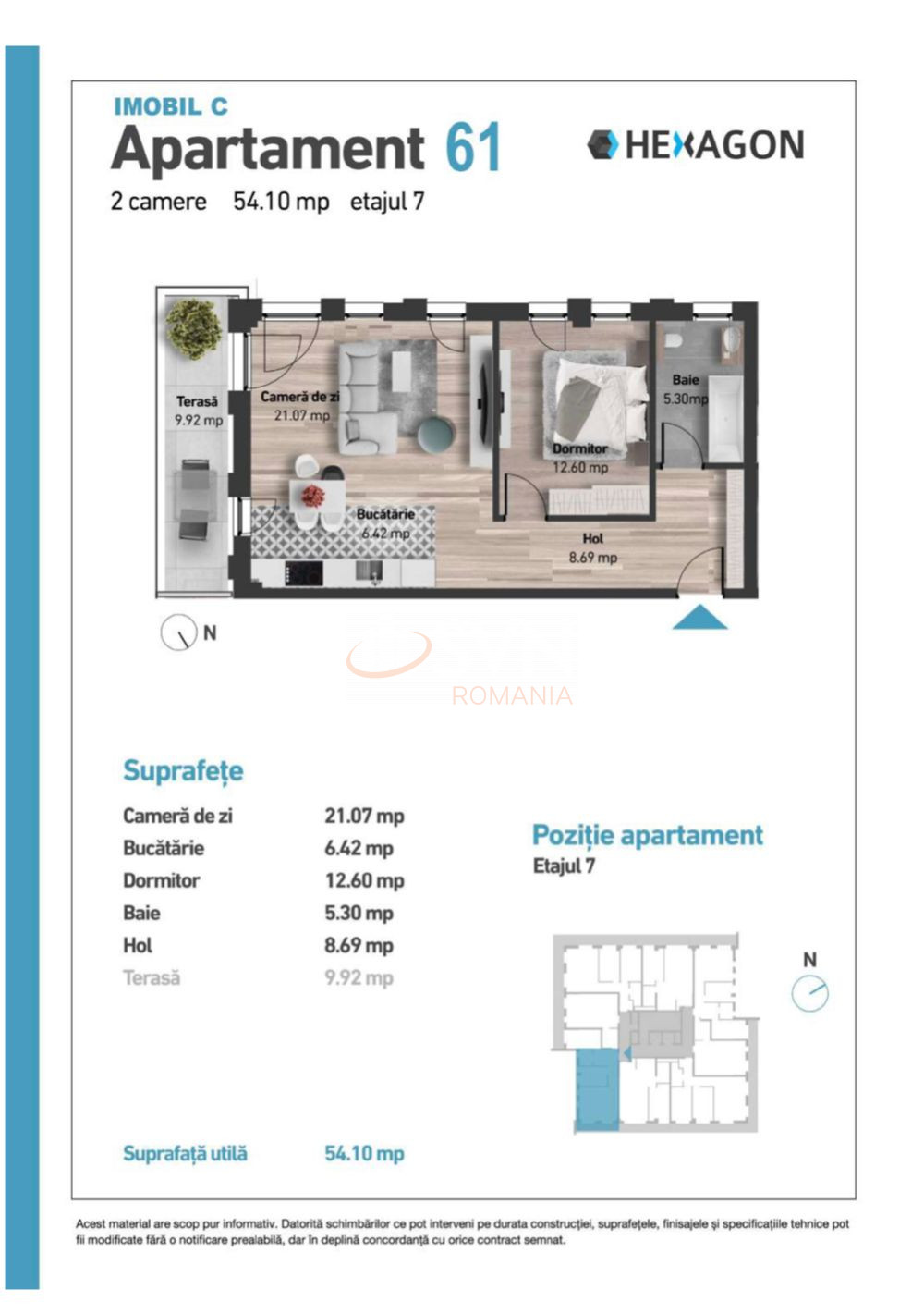 Apartament, 2 camere Cluj/Zorilor