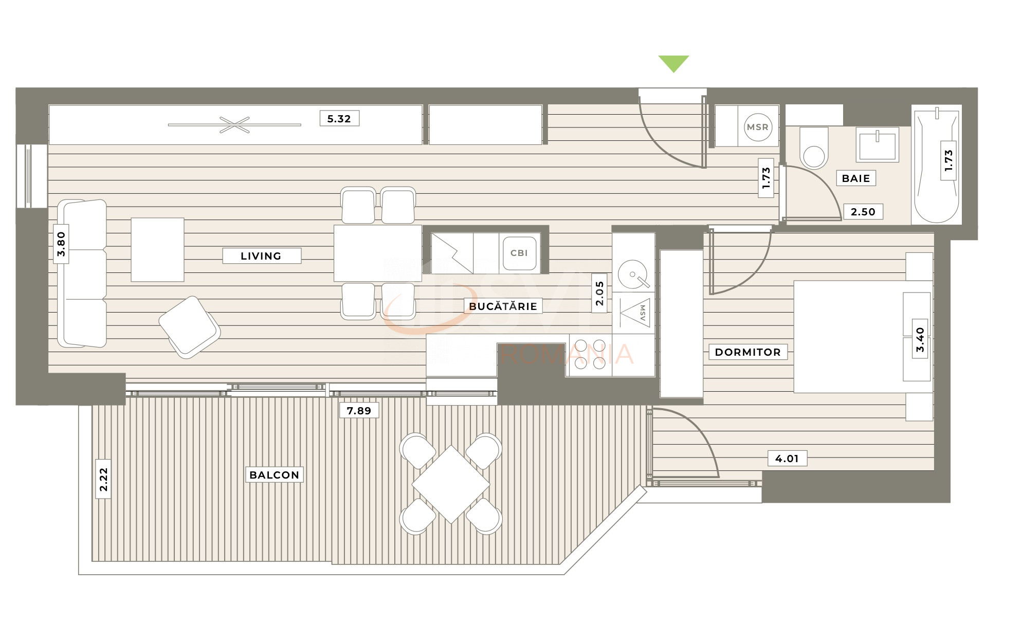 Apartament, 2 camere Bucuresti/Baneasa