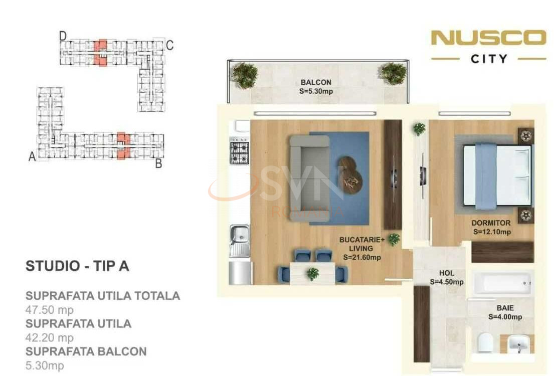 Apartament, 2 camere Bucuresti/Aviatiei
