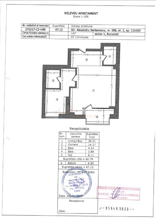 Apartament, 2 camere Bucuresti/Aviatiei