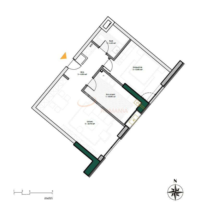 Apartament, 2 camere Bucuresti/Herastrau