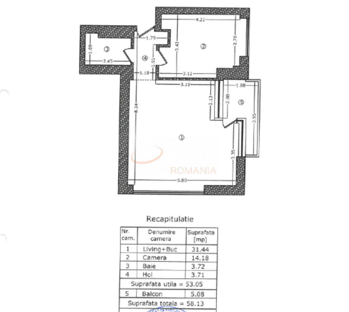 Apartament, 2 camere Bucuresti/Aviatiei