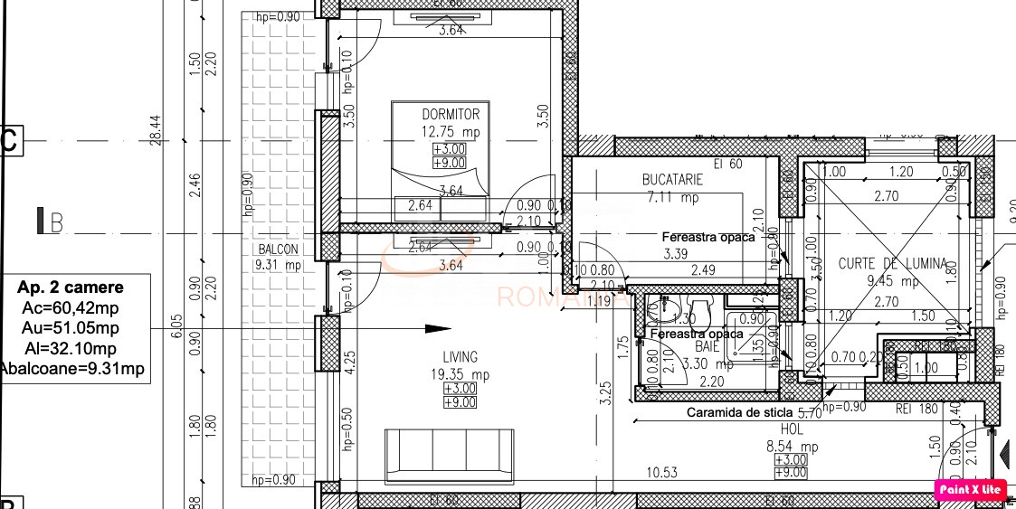 Apartament, 2 camere Bucuresti/Sisesti