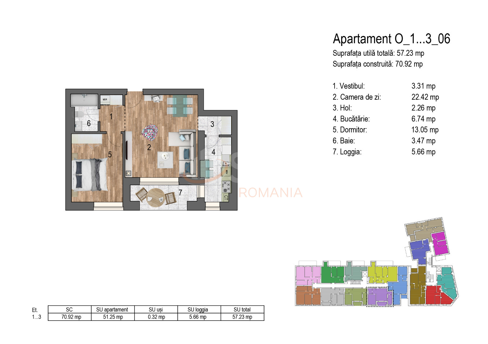 Apartament, 2 camere Bucuresti/Timpuri Noi