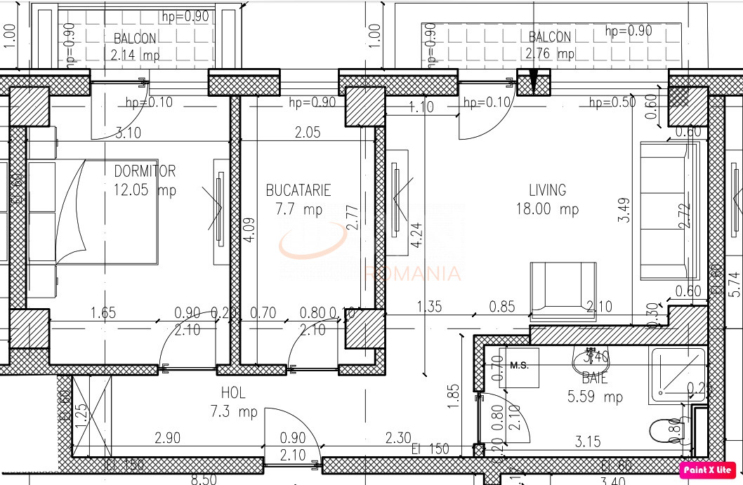 Apartament, 2 camere Bucuresti/Sisesti