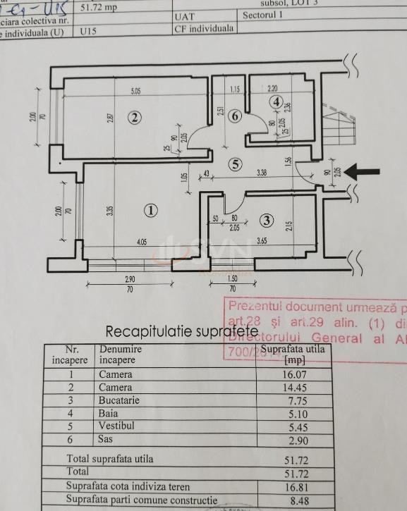 Apartament, 2 camere Bucuresti/Bucurestii Noi