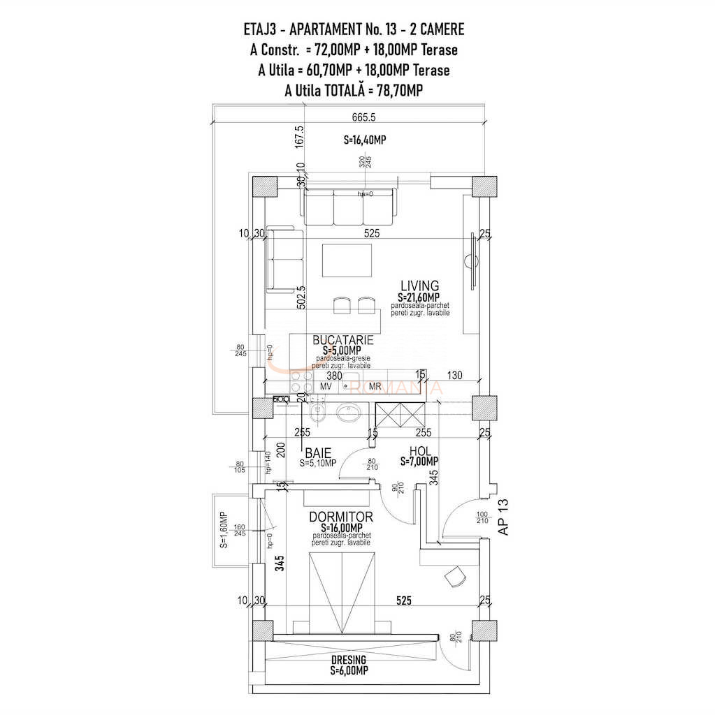 Apartament, 2 camere Bucuresti/Pipera