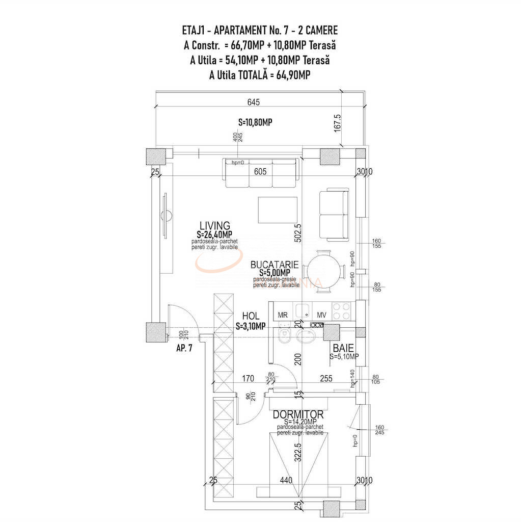 Apartament, 2 camere Bucuresti/Pipera