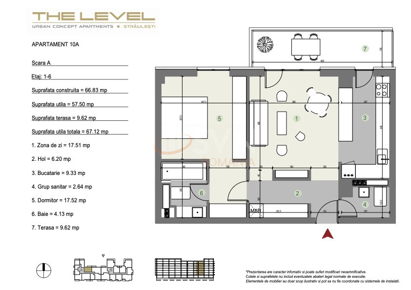 Apartament, 2 camere Bucuresti/Straulesti