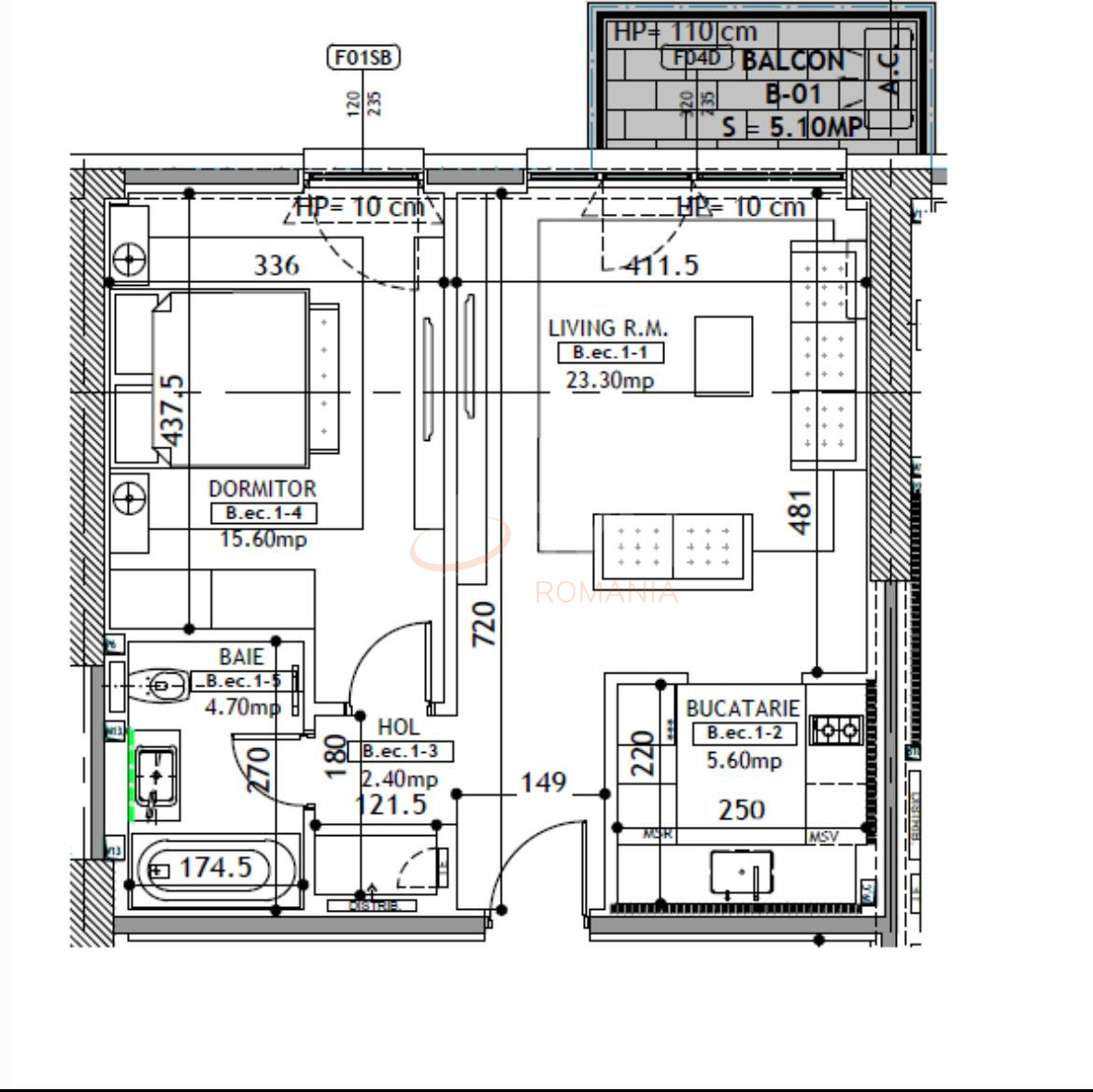 Apartament, 2 camere Bucuresti/Timpuri Noi