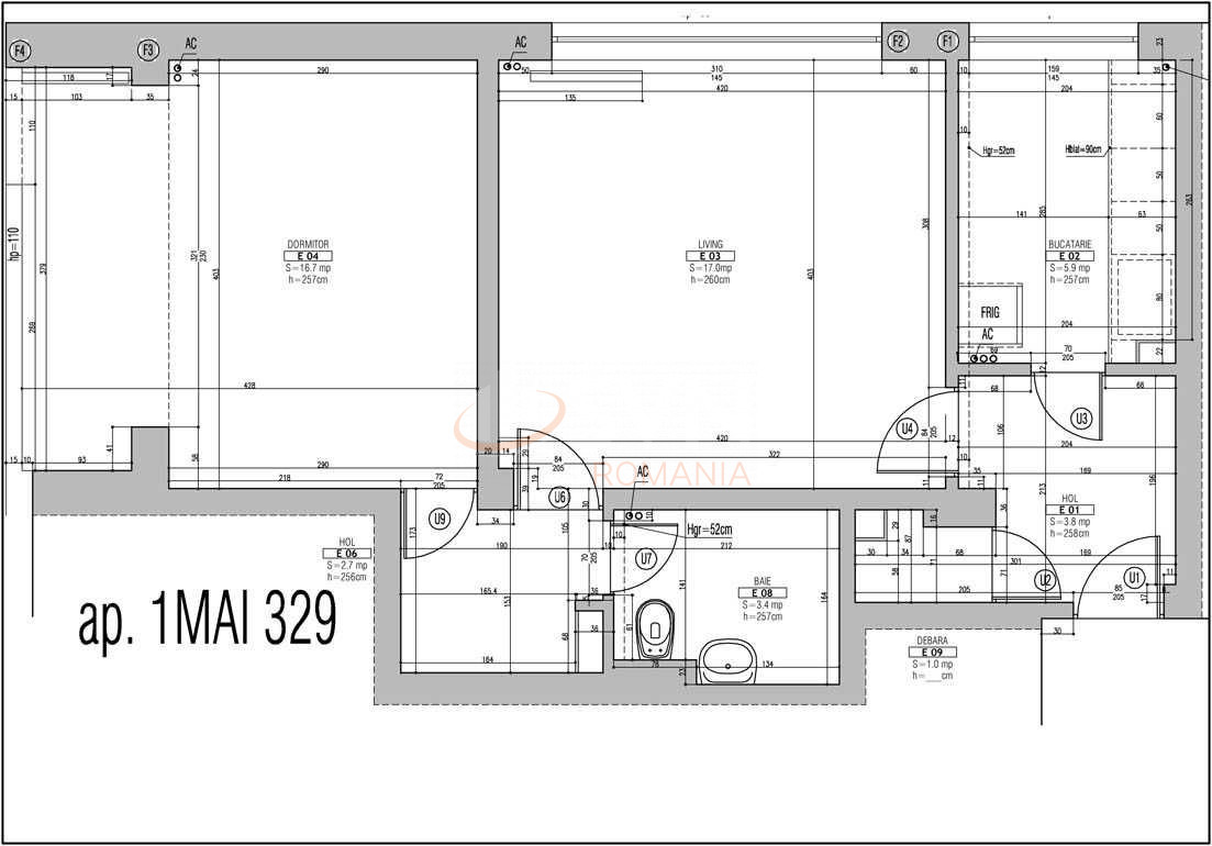 Apartament, 2 camere Bucuresti/1 Mai