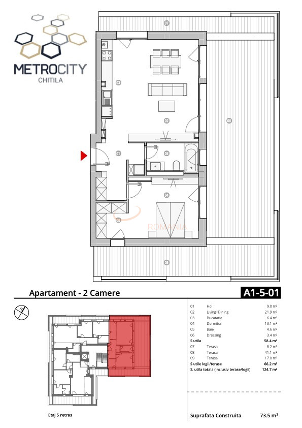 Apartament, 2 camere Bucuresti/Chitila