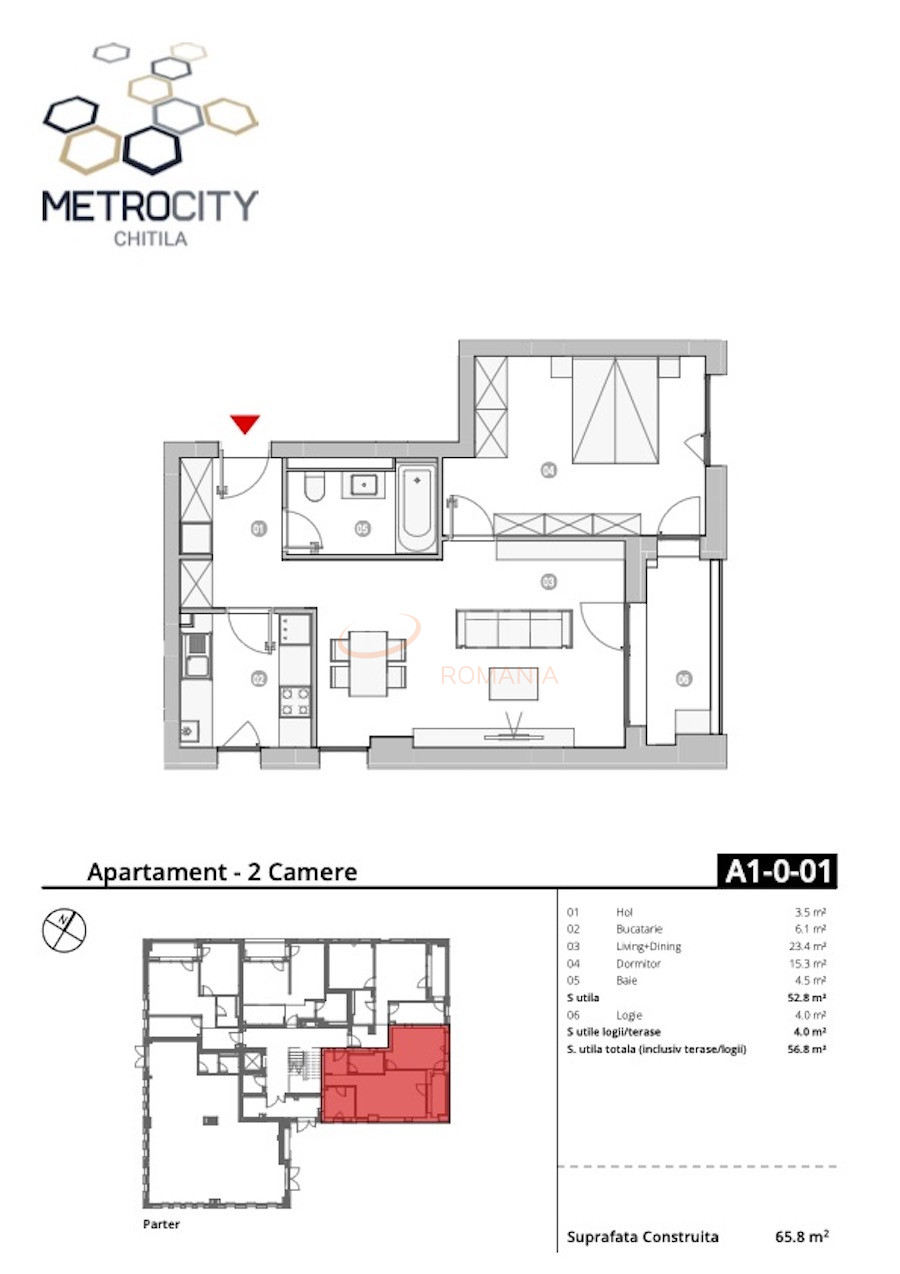 Apartament, 2 camere Bucuresti/Chitila
