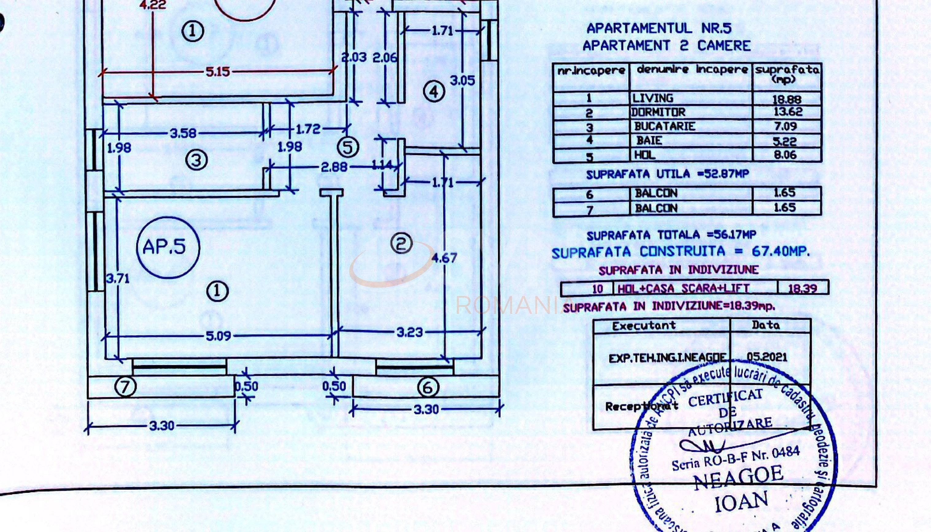 Apartament, 2 camere Bucuresti/Straulesti