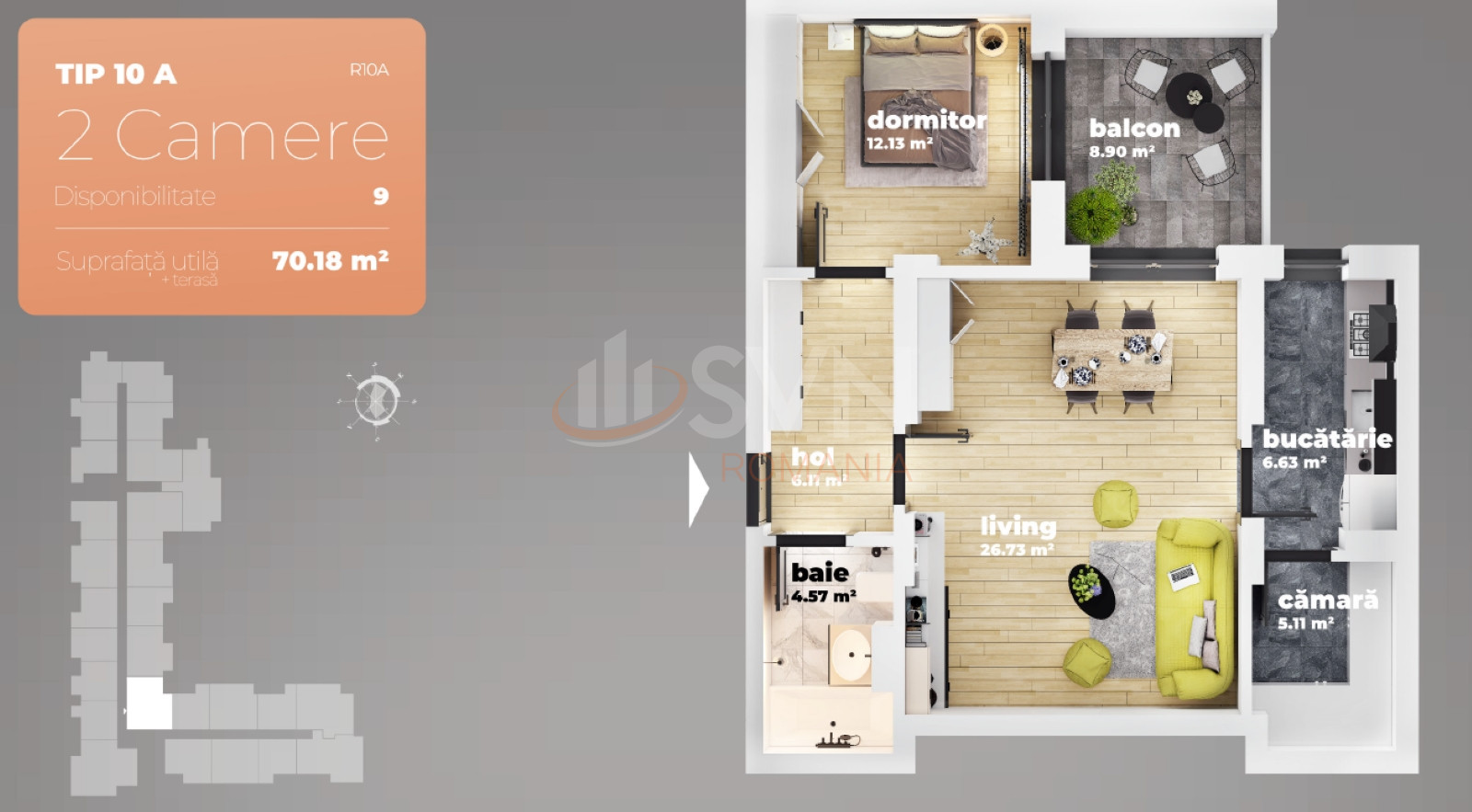 Apartament, 2 camere Bucuresti/Berceni