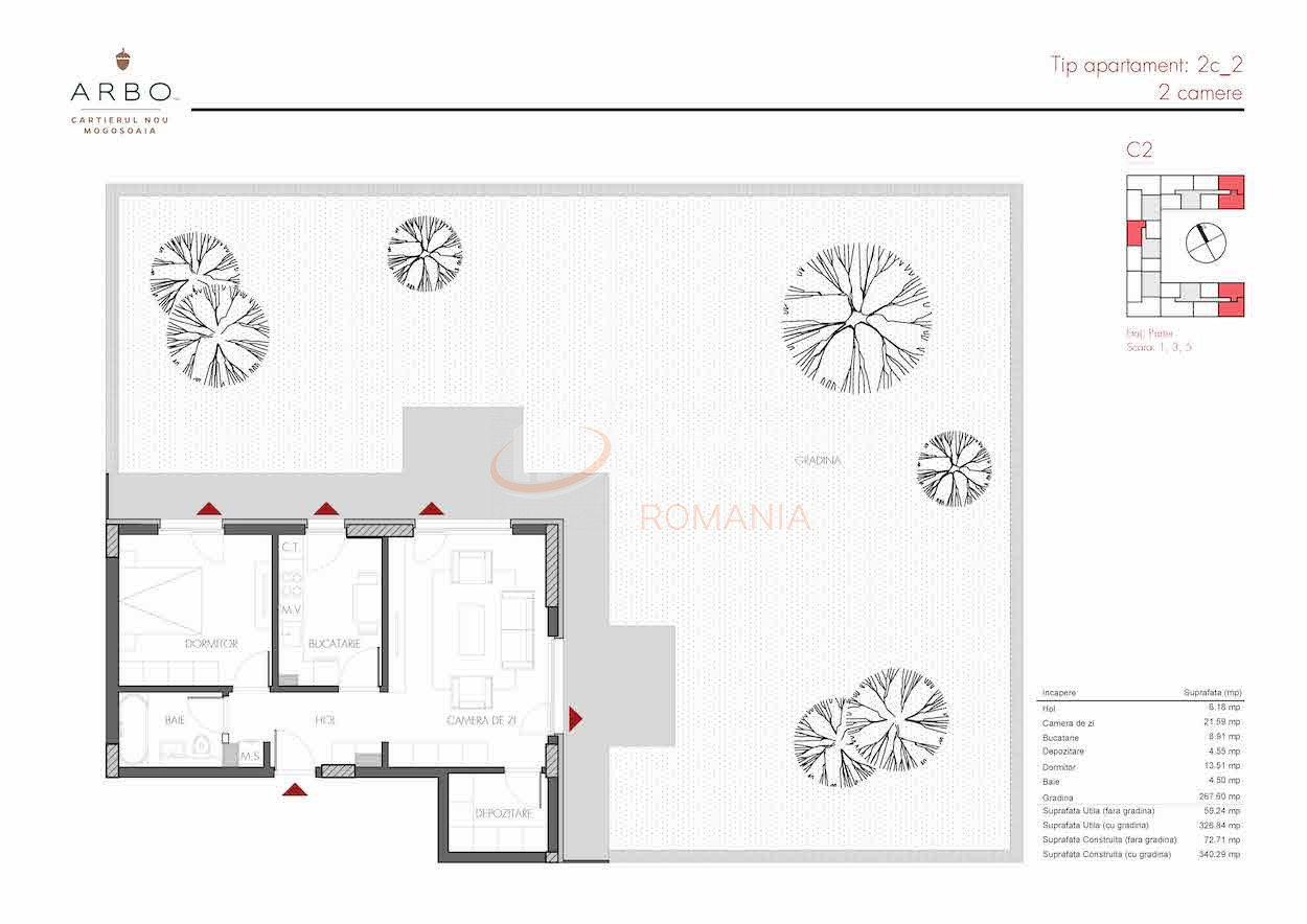 Apartament, 2 camere Ilfov/Mogosoaia