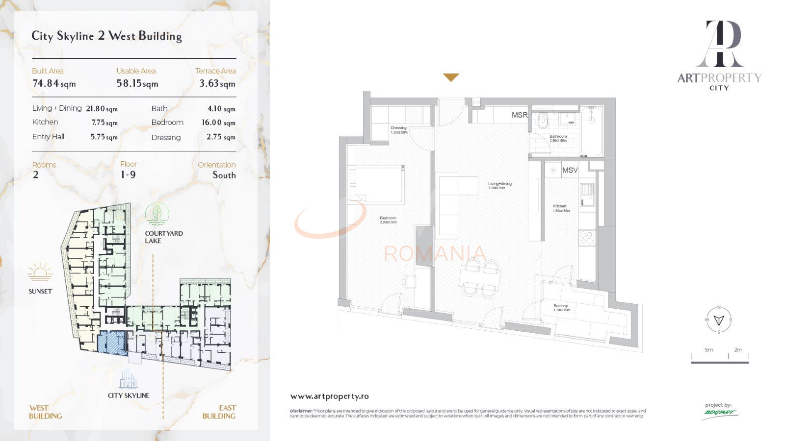 Apartament, 2 camere Bucuresti/Straulesti