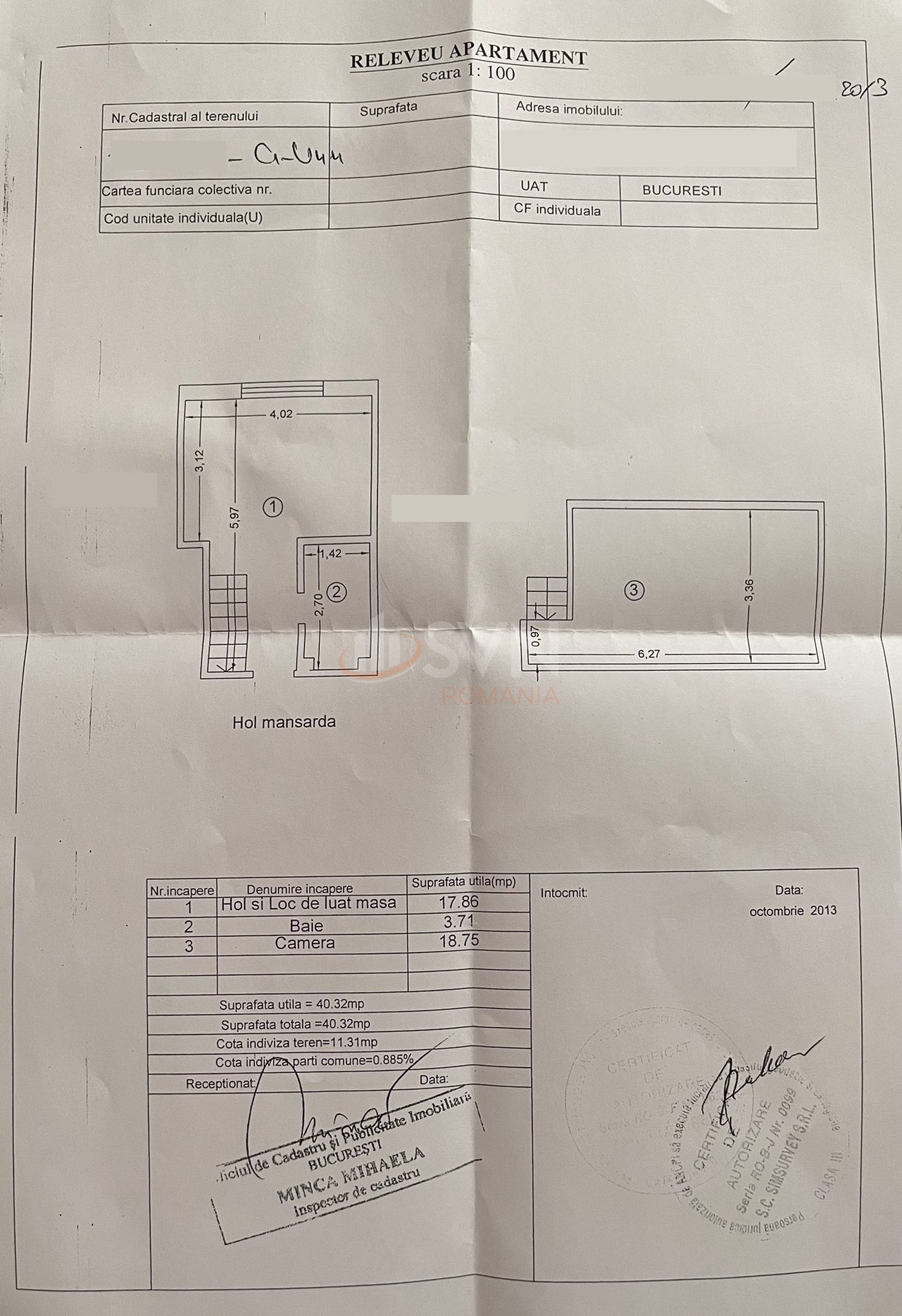 Apartament, 2 camere Bucuresti/Apusului