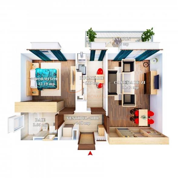 Apartament, 2 camere Bucuresti/Pipera