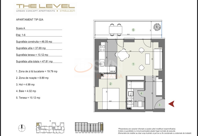 Apartament, 2 camere Bucuresti/Piata Presei Libere