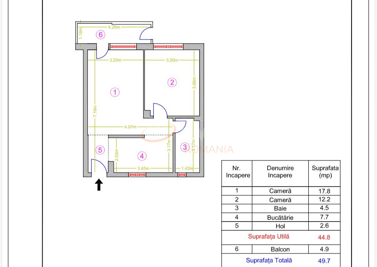 Apartament, 2 camere Bucuresti/Ferdinand