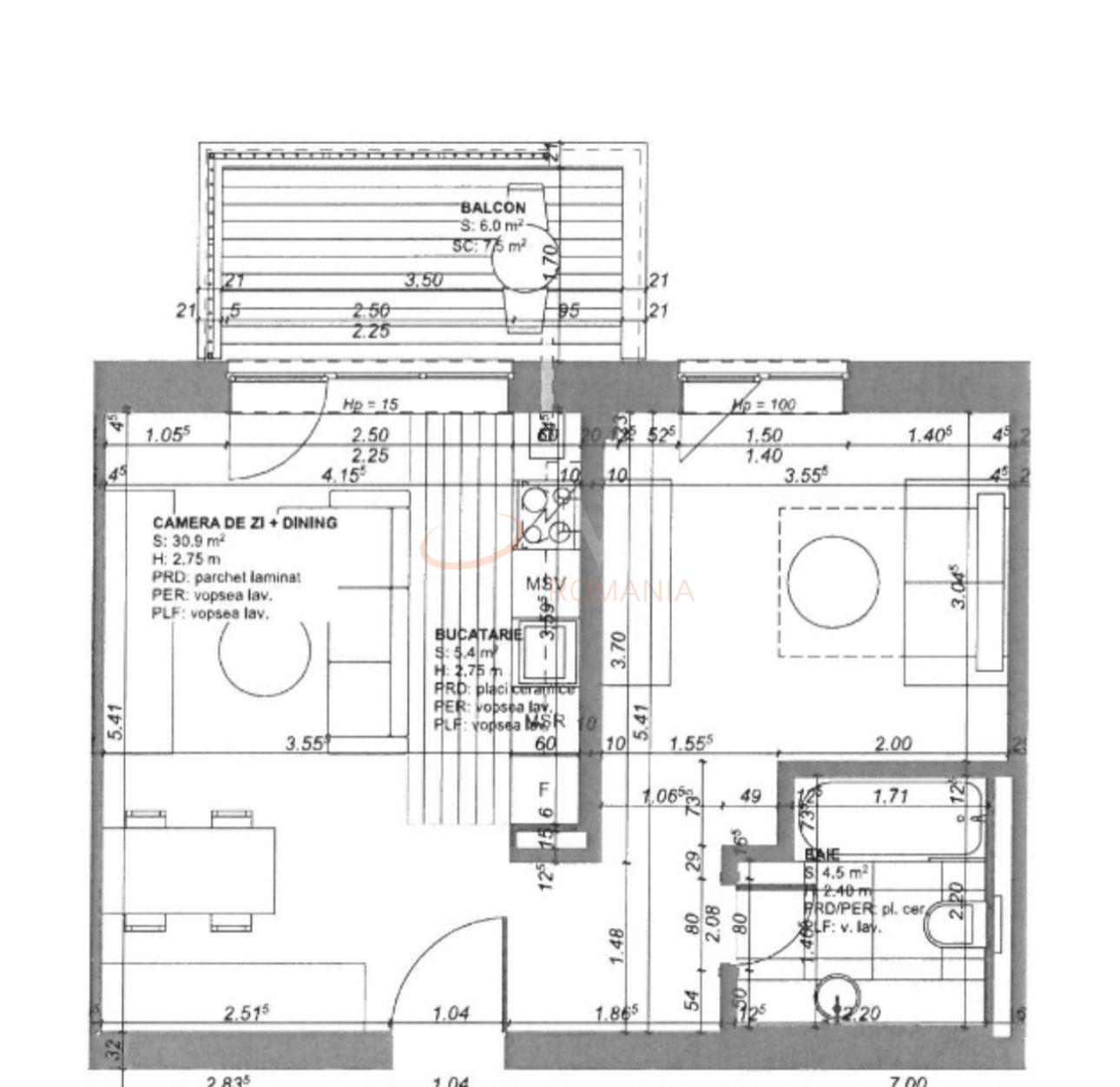 Apartament, 2 camere Bucuresti/Pipera