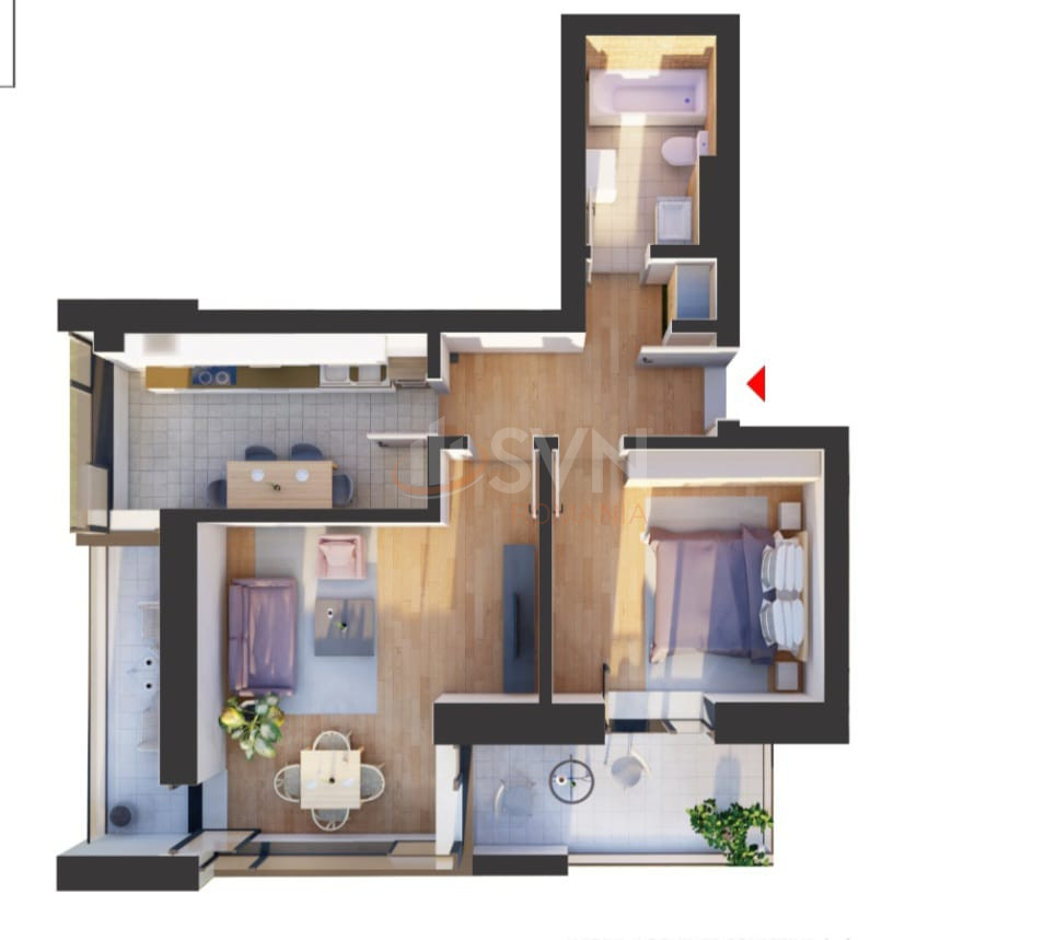 Apartament, 2 camere Bucuresti/Pipera